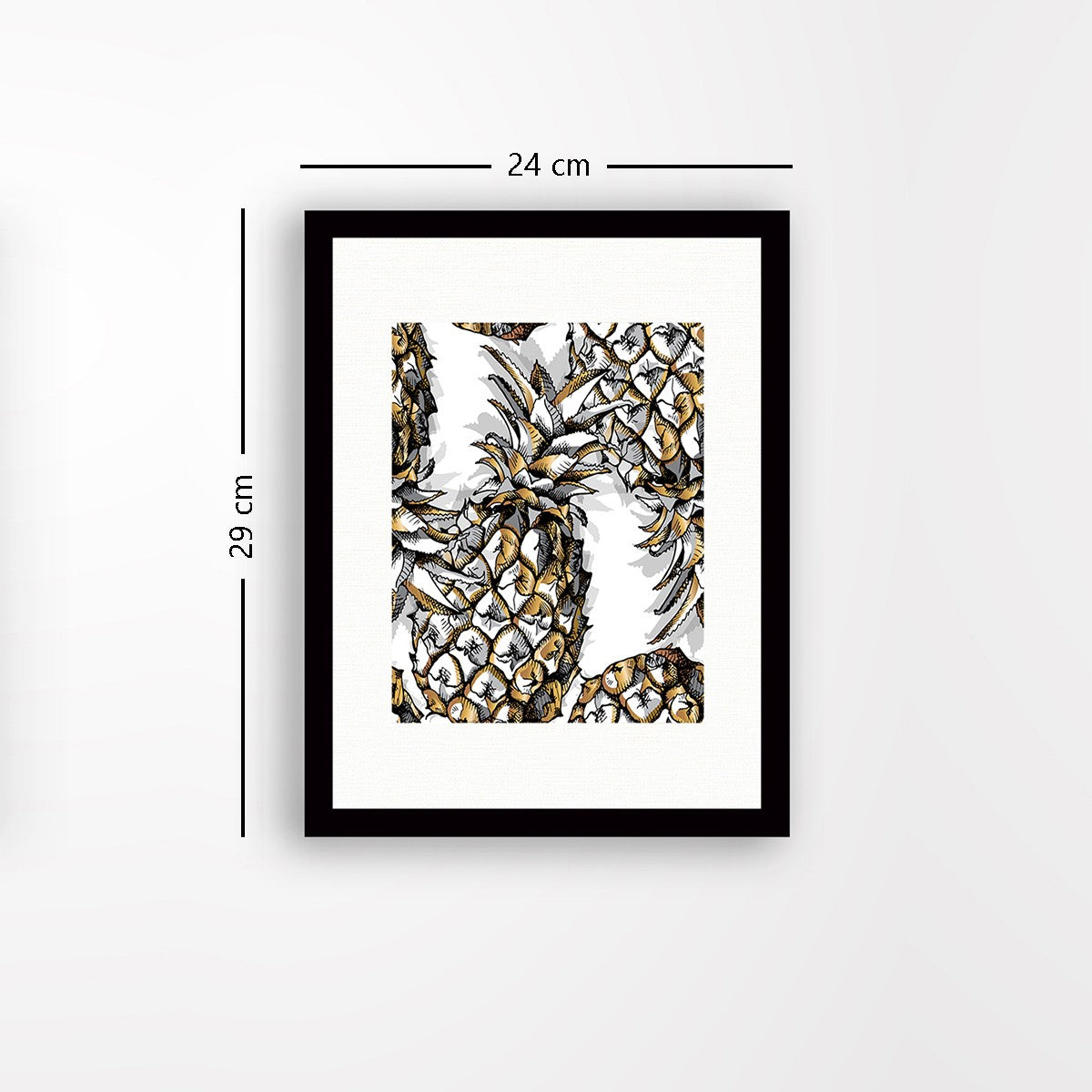 Quadro Decorativo MDF Emoldurado - Arte Multicolor 24x29cm com Moldura de Madeira 2cm