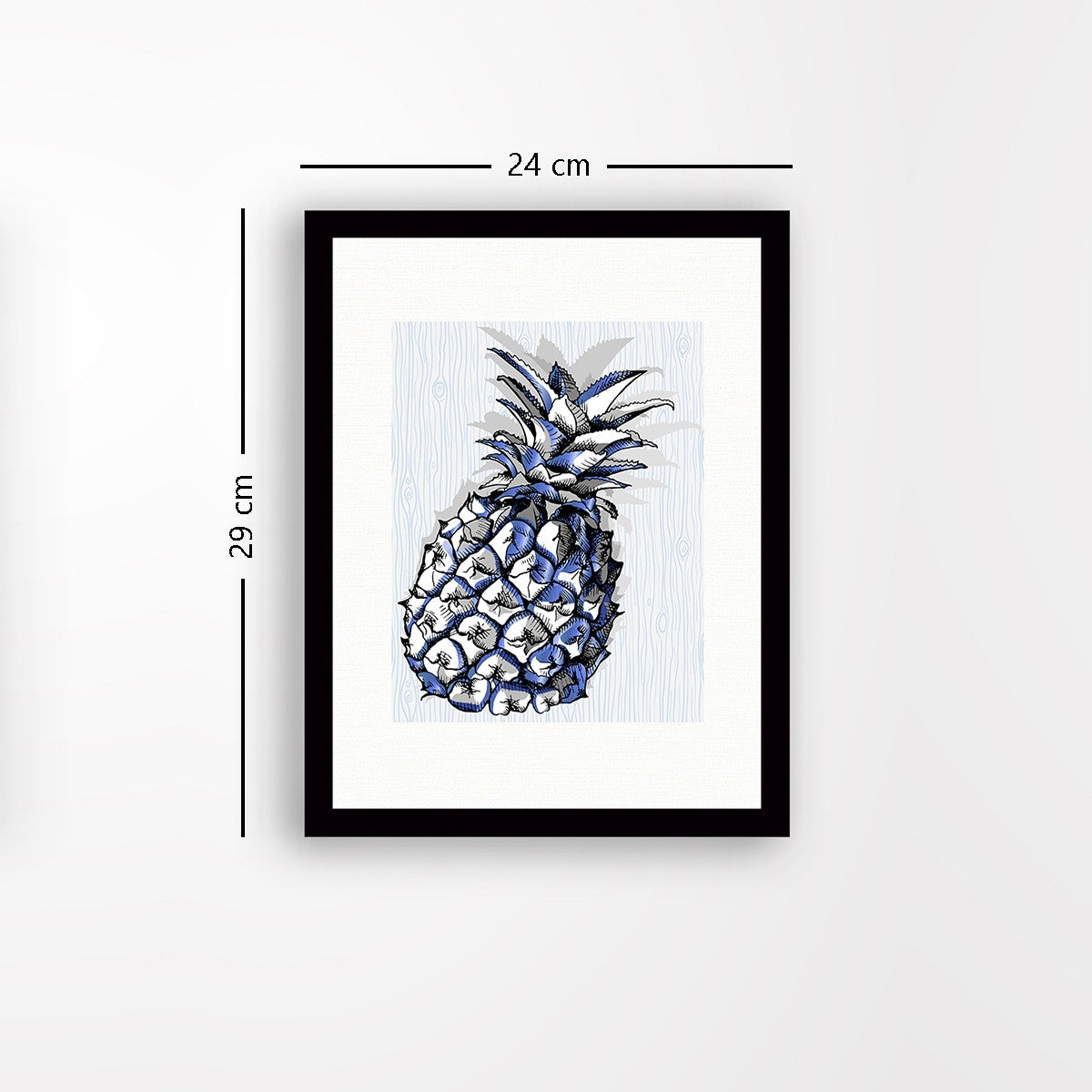 Quadro Decorativo MDF Emoldurado - Arte Multicolor 24x29cm com Moldura de Madeira 2cm