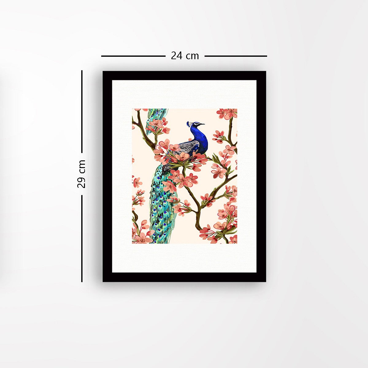 Quadro Decorativo MDF Emoldurado - Arte Multicolor 24x29cm com Moldura de Madeira 2cm