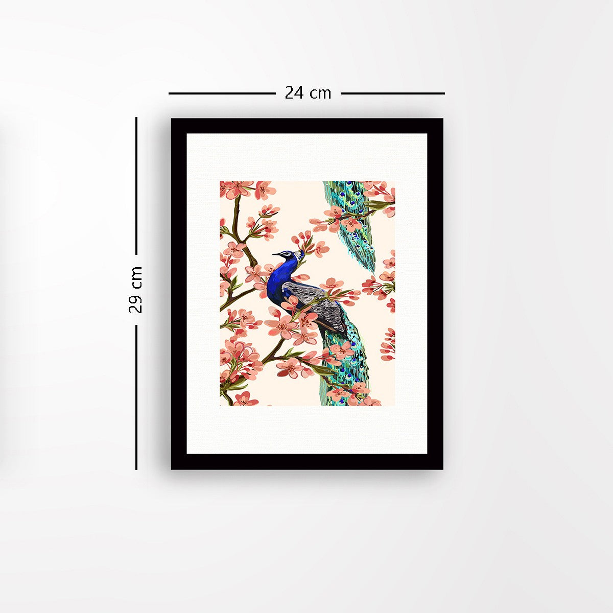 Quadro Decorativo MDF Emoldurado - Arte Multicolor 24x29cm com Moldura de Madeira 2cm