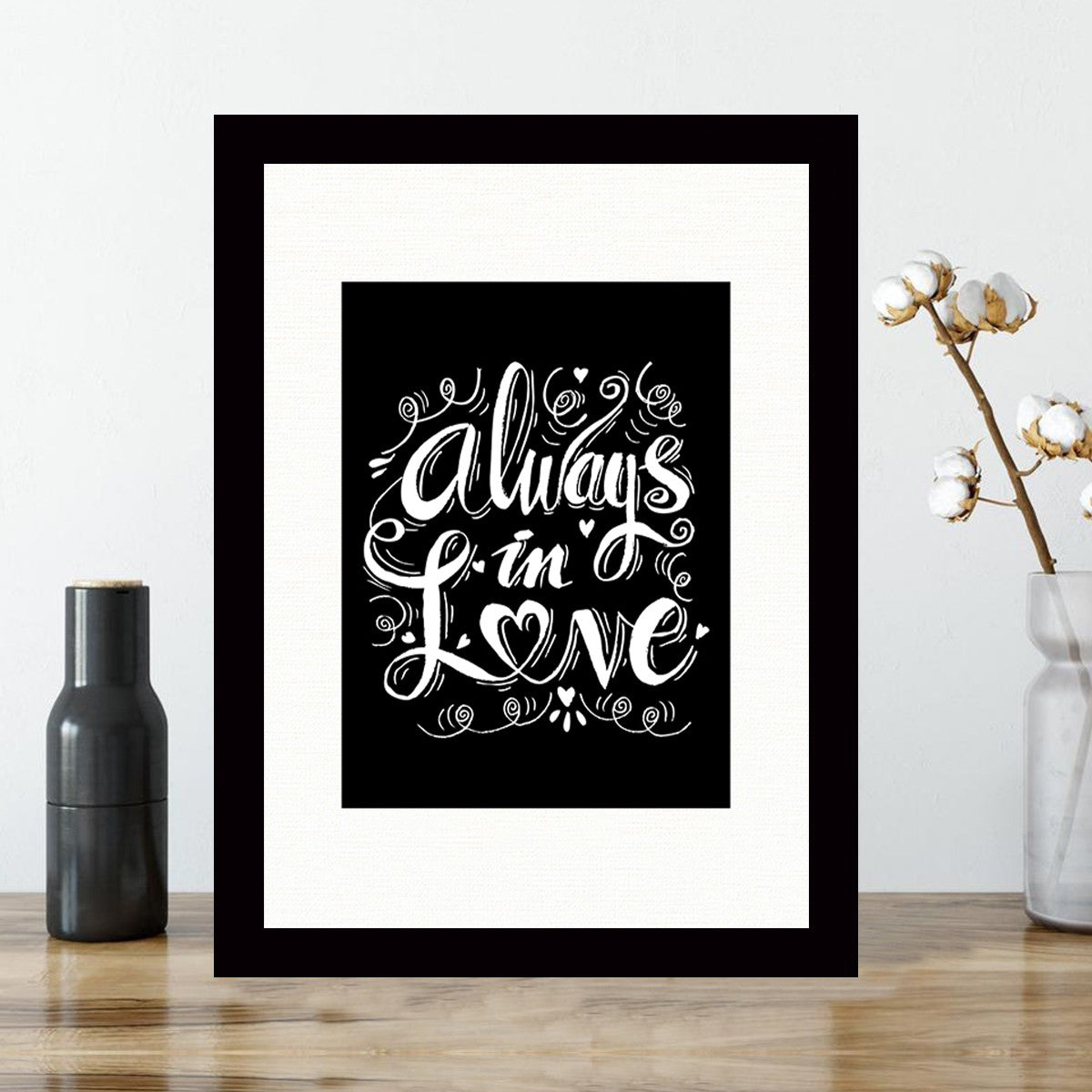 Quadro Decorativo MDF Emoldurado - Arte Multicolor 24x29cm com Moldura de Madeira 2cm