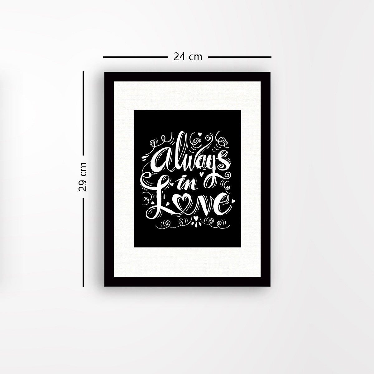 Quadro Decorativo MDF Emoldurado - Arte Multicolor 24x29cm com Moldura de Madeira 2cm