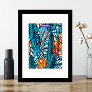 Quadro Decorativo MDF Emoldurado - Arte Multicolor 24x29cm com Moldura de Madeira 2cm