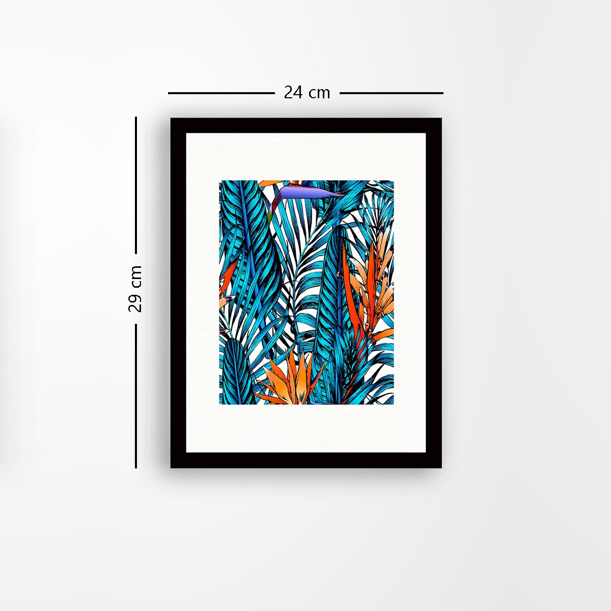 Quadro Decorativo MDF Emoldurado - Arte Multicolor 24x29cm com Moldura de Madeira 2cm