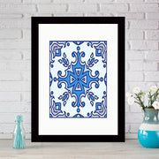 Quadro Decorativo MDF Emoldurado - Arte Multicolor 24x29cm com Moldura de Madeira 2cm