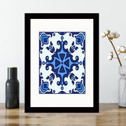 Quadro Decorativo MDF Emoldurado - Arte Multicolor 24x29cm com Moldura de Madeira 2cm