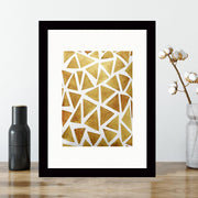 Quadro Decorativo MDF Emoldurado - Arte Multicolor 24x29cm com Moldura de Madeira 2cm