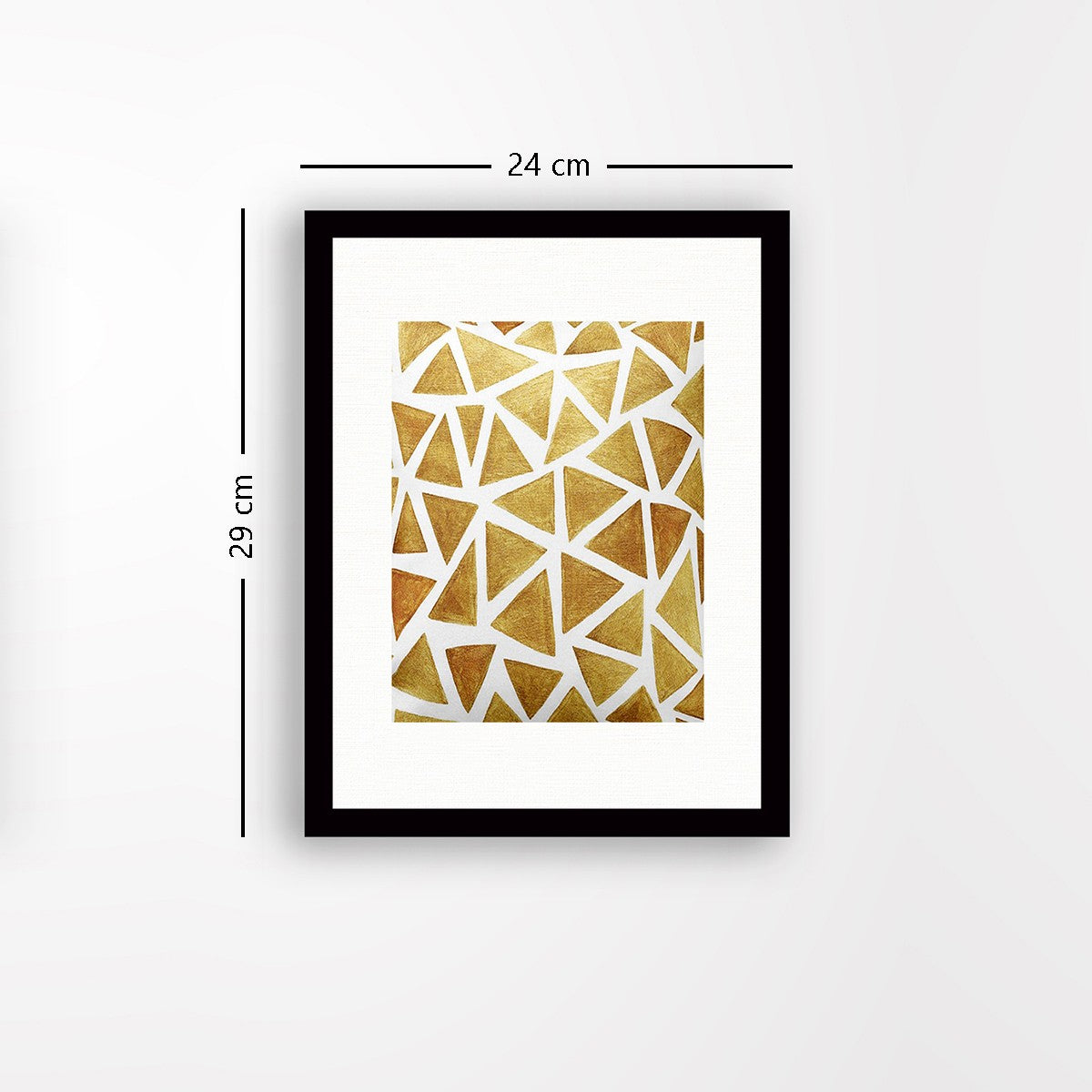 Quadro Decorativo MDF Emoldurado - Arte Multicolor 24x29cm com Moldura de Madeira 2cm