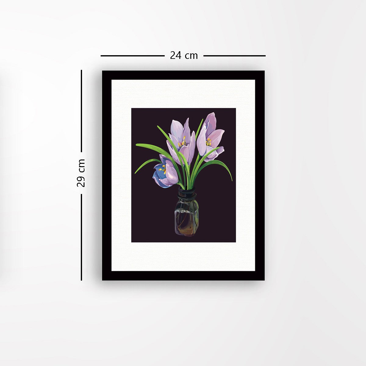 Quadro Decorativo MDF Emoldurado - Arte Multicolor 24x29cm com Moldura de Madeira 2cm