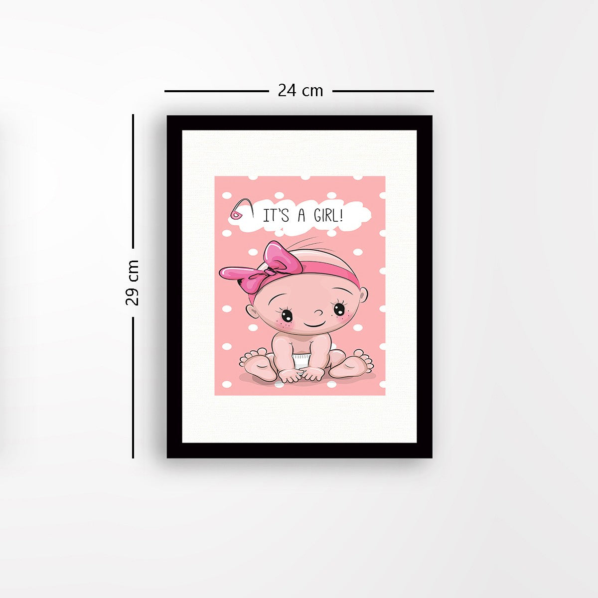 Quadro Decorativo MDF Emoldurado - Arte Multicolor 24x29cm com Moldura de Madeira 2cm