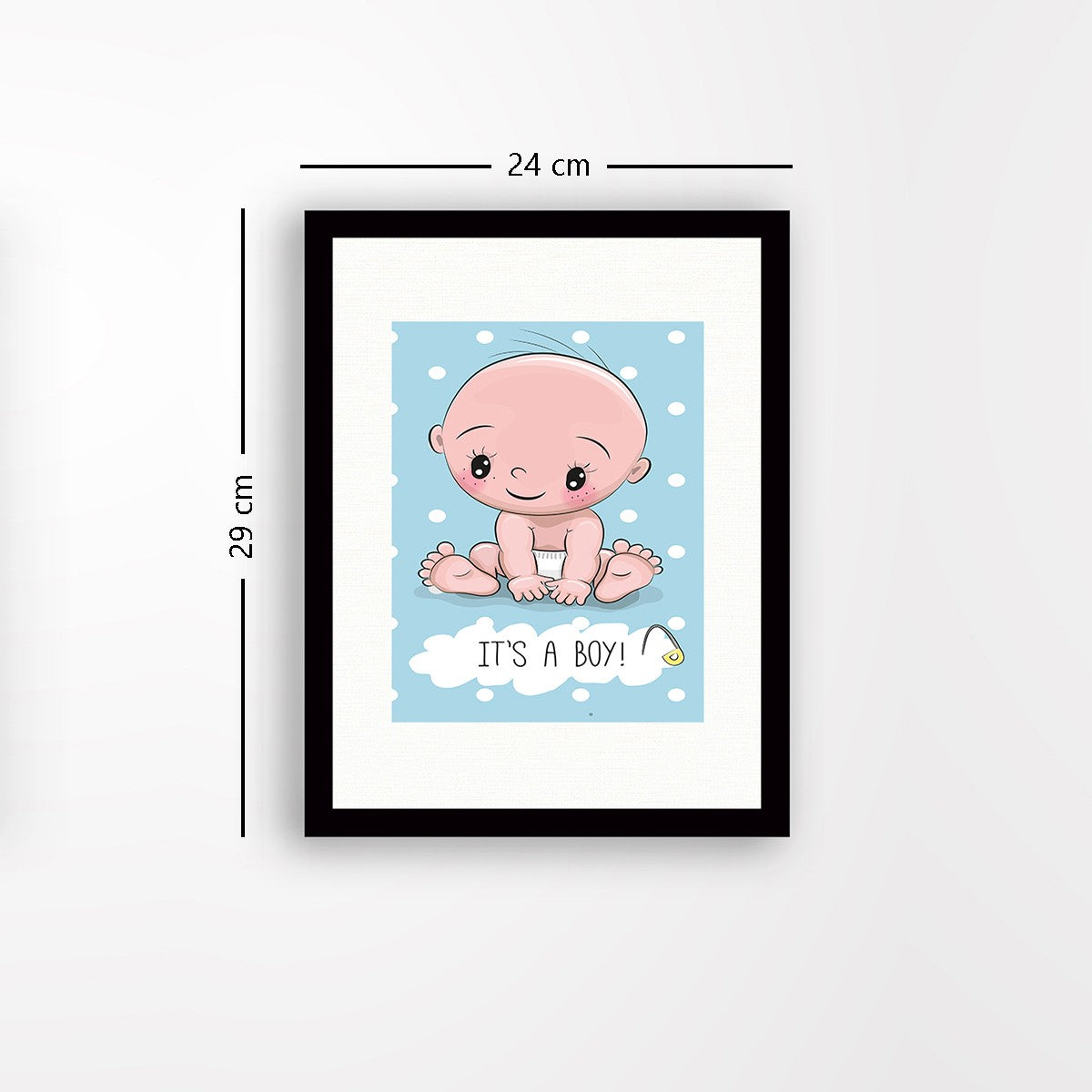 Quadro Decorativo MDF Emoldurado - Arte Multicolor 24x29cm com Moldura de Madeira 2cm