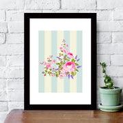 Quadro Decorativo MDF Emoldurado - Arte Multicolor 24x29cm com Moldura de Madeira 2cm