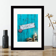 Quadro Decorativo MDF Emoldurado - Arte Multicolor 24x29cm com Moldura de Madeira 2cm