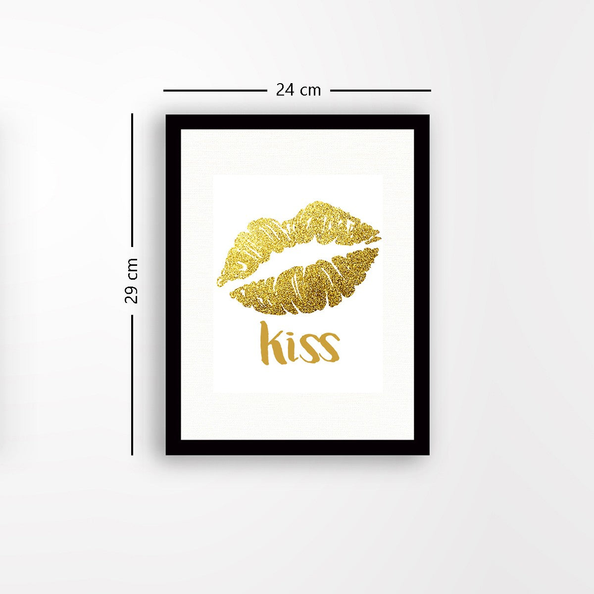 Quadro Decorativo MDF Emoldurado - Arte Multicolor 24x29cm com Moldura de Madeira 2cm