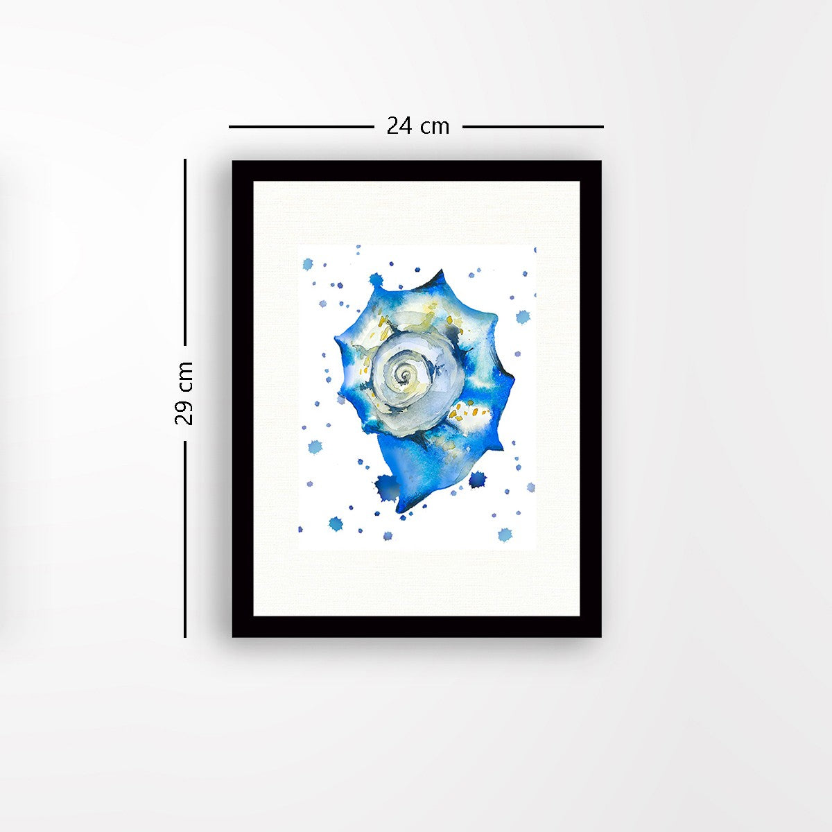 Quadro Decorativo MDF Emoldurado - Arte Multicolor 24x29cm com Moldura de Madeira 2cm