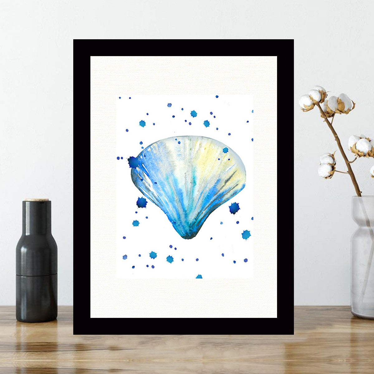 Quadro Decorativo MDF Emoldurado - Arte Multicolor 24x29cm com Moldura de Madeira 2cm