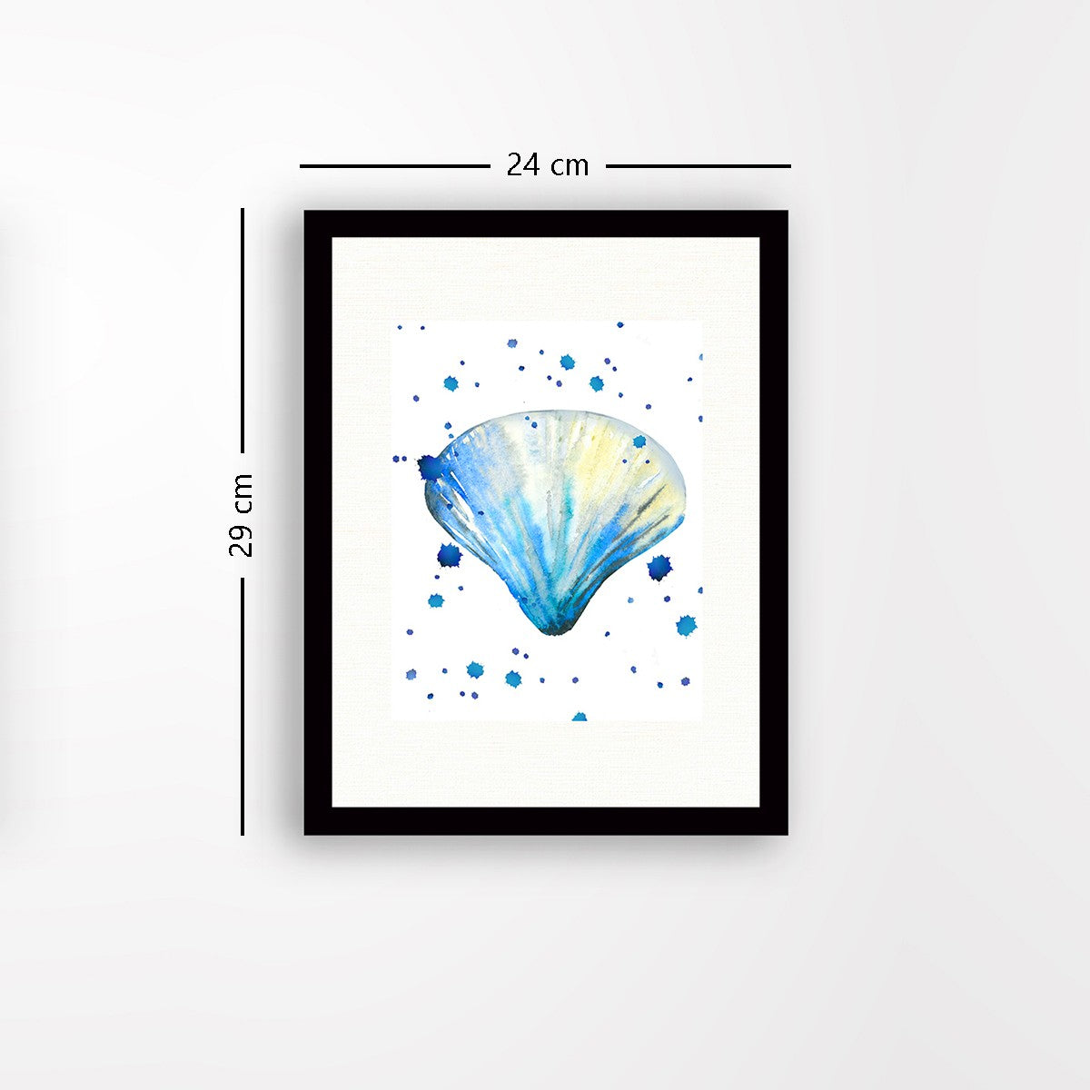 Quadro Decorativo MDF Emoldurado - Arte Multicolor 24x29cm com Moldura de Madeira 2cm