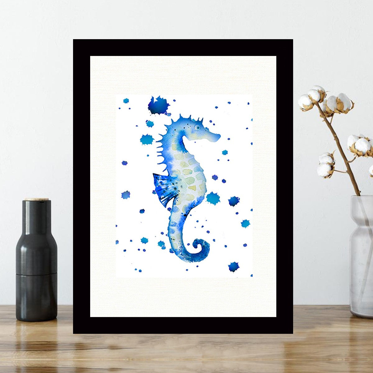 Quadro Decorativo MDF Emoldurado - Arte Multicolor 24x29cm com Moldura de Madeira 2cm