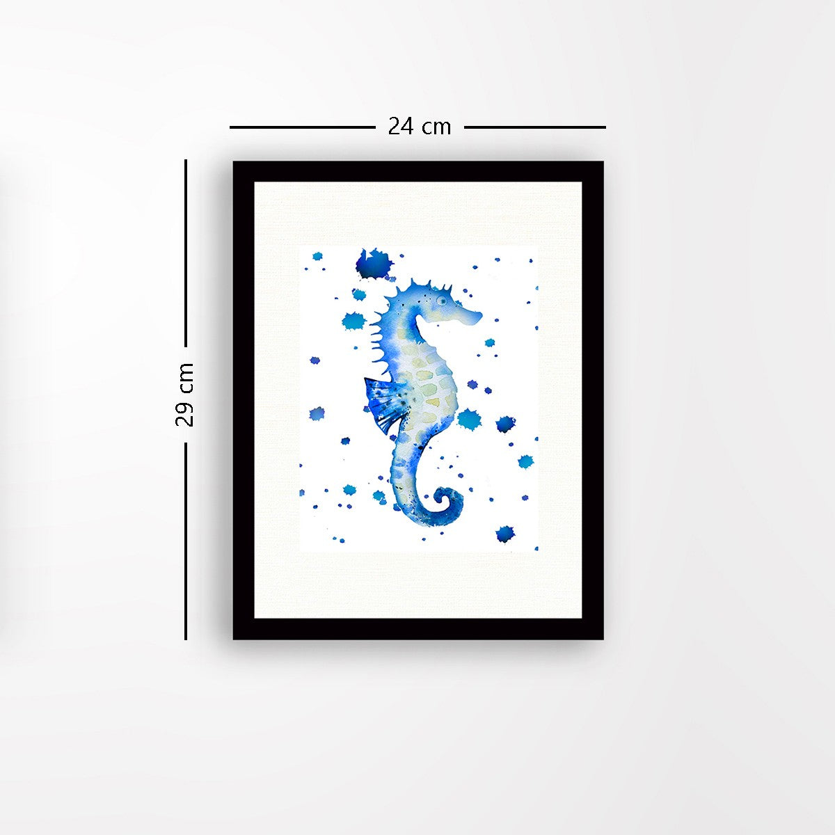 Quadro Decorativo MDF Emoldurado - Arte Multicolor 24x29cm com Moldura de Madeira 2cm