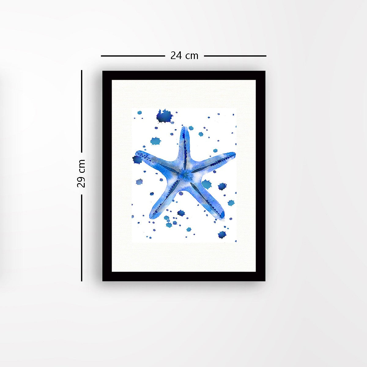 Quadro Decorativo MDF Emoldurado - Arte Multicolor 24x29cm com Moldura de Madeira 2cm