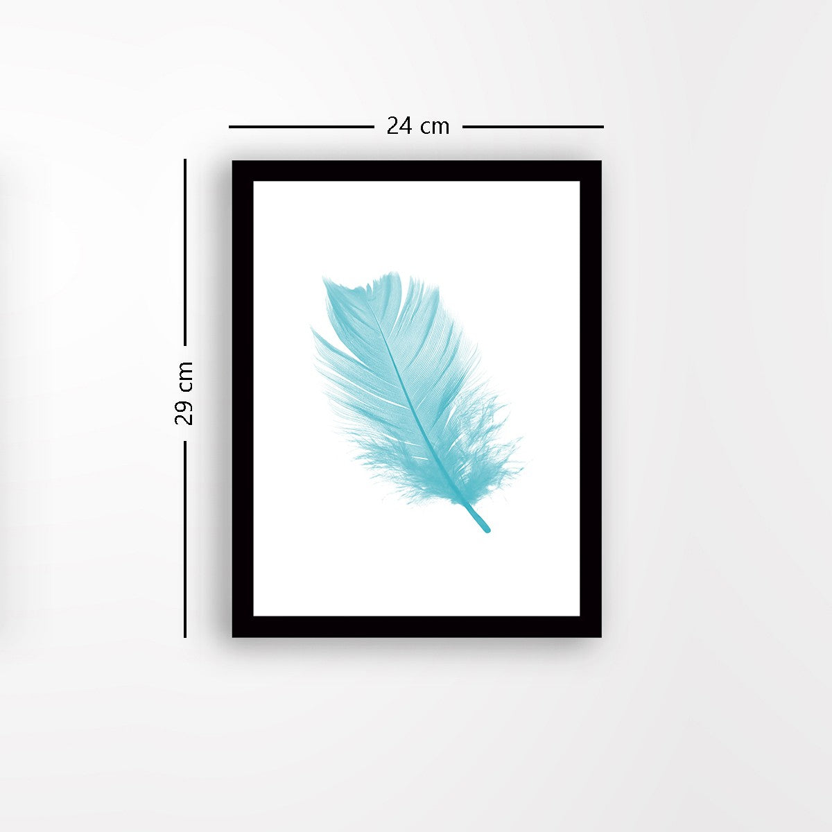 Quadro Decorativo MDF Emoldurado - Arte Multicolor 24x29cm com Moldura de Madeira 2cm