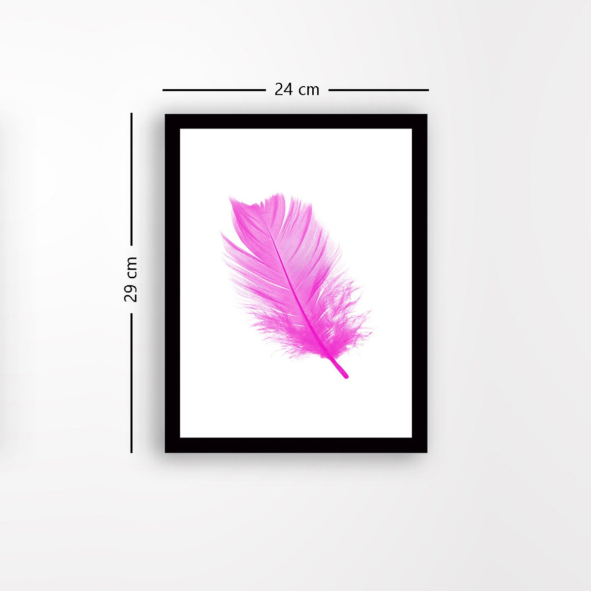 Quadro Decorativo MDF Emoldurado - Arte Multicolor 24x29cm com Moldura de Madeira 2cm