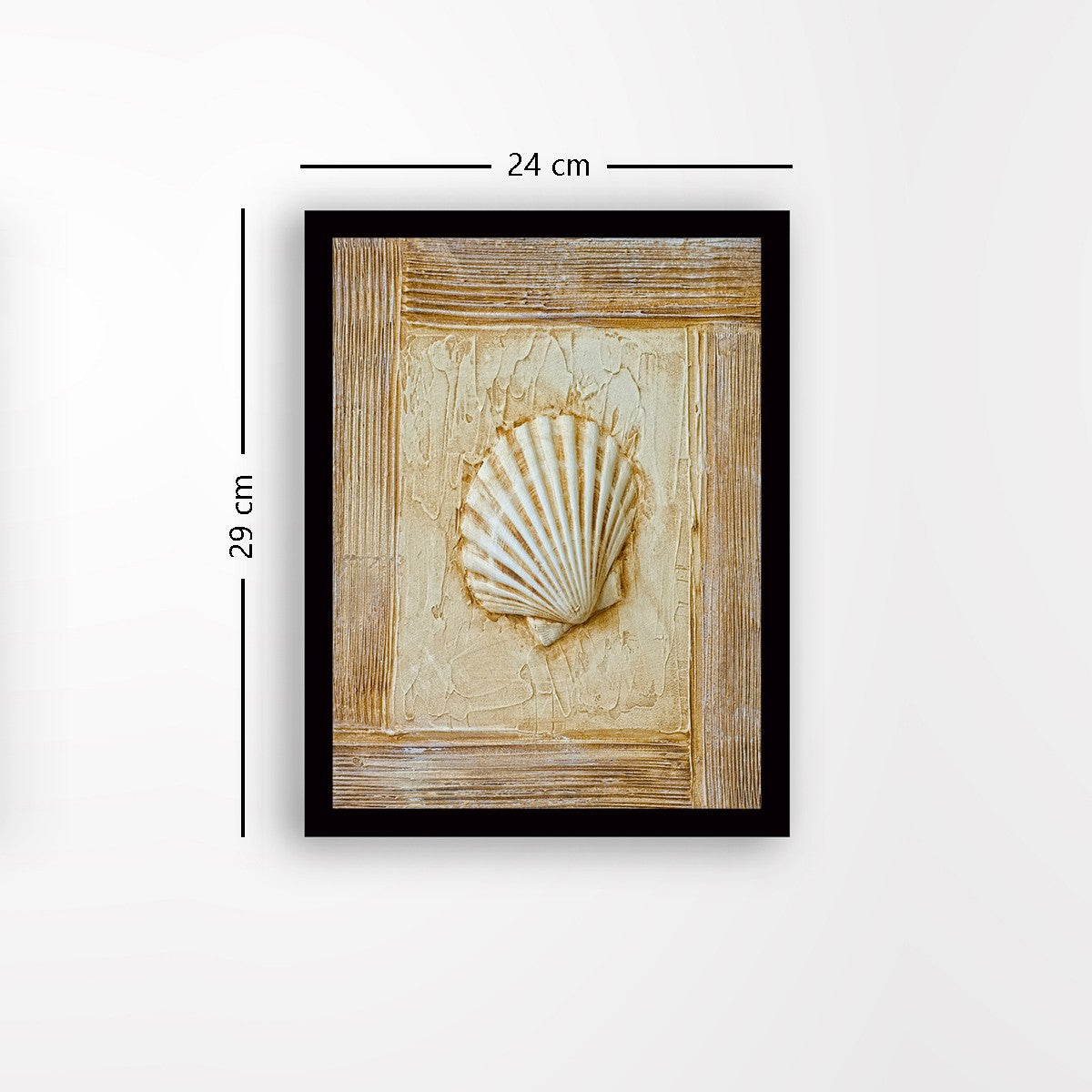 Quadro Decorativo MDF Emoldurado - Arte Multicolor 24x29cm com Moldura de Madeira 2cm