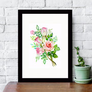 Quadro Decorativo MDF Emoldurado - Arte Multicolor 24x29cm com Moldura de Madeira 2cm