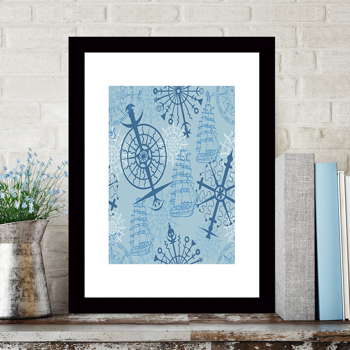 Quadro Decorativo MDF Emoldurado - Arte Multicolor 24x29cm com Moldura de Madeira 2cm