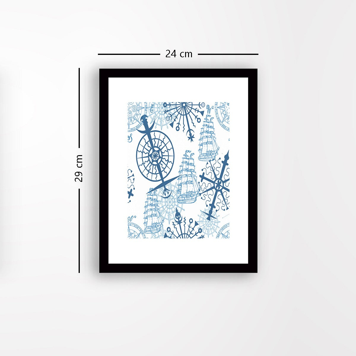 Quadro Decorativo MDF Emoldurado - Arte Multicolor 24x29cm com Moldura de Madeira 2cm