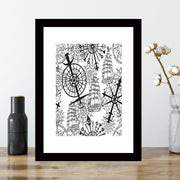 Quadro Decorativo MDF Emoldurado - Arte Multicolor 24x29cm com Moldura de Madeira 2cm