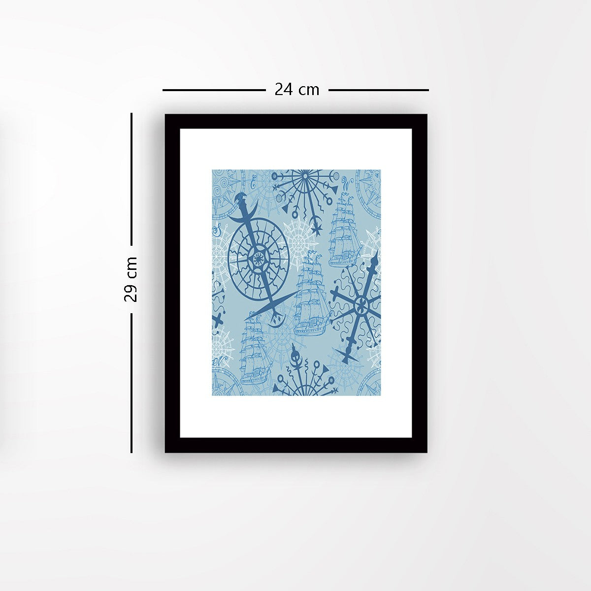 Quadro Decorativo MDF Emoldurado - Arte Multicolor 24x29cm com Moldura de Madeira 2cm