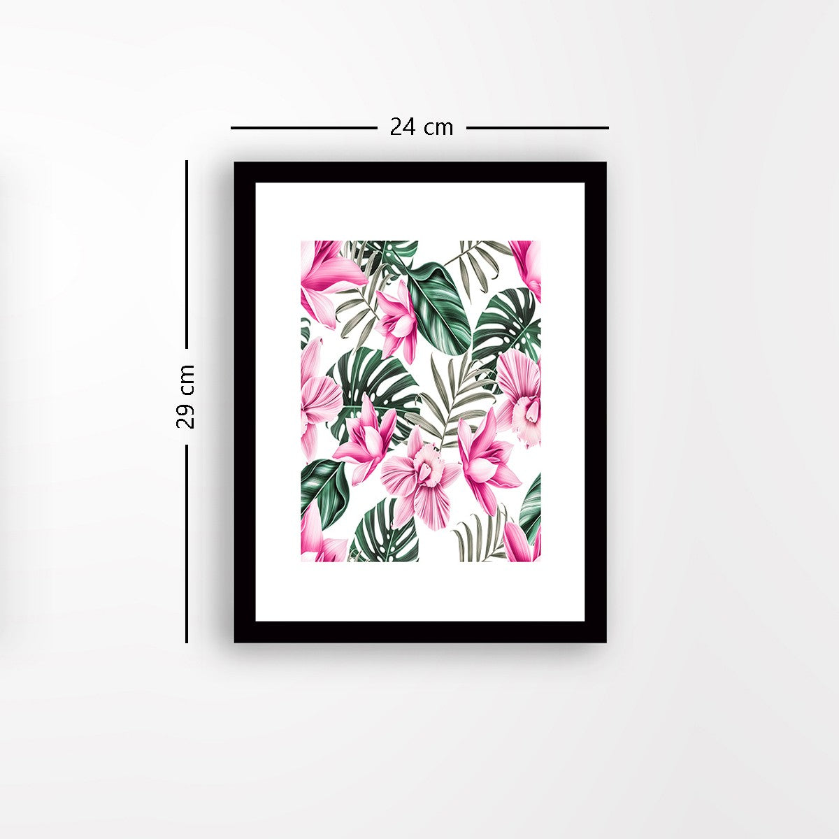 Quadro Decorativo MDF Emoldurado - Arte Multicolor 24x29cm com Moldura de Madeira 2cm