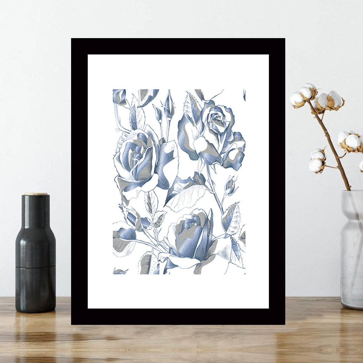 Quadro Decorativo MDF Emoldurado - Arte Multicolor 24x29cm com Moldura de Madeira 2cm