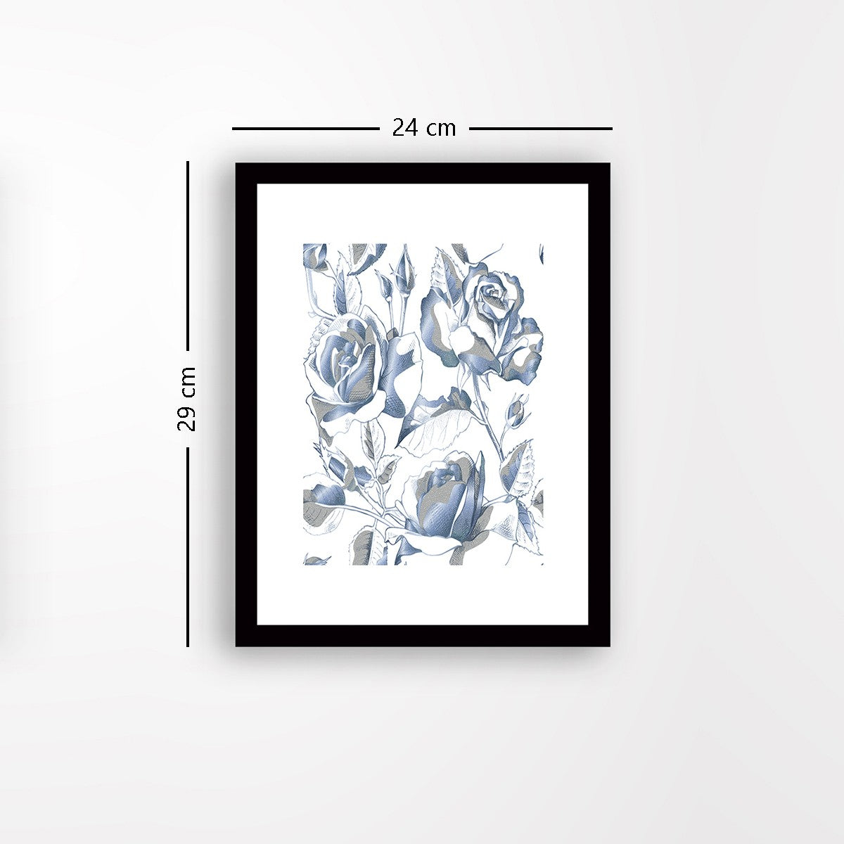 Quadro Decorativo MDF Emoldurado - Arte Multicolor 24x29cm com Moldura de Madeira 2cm