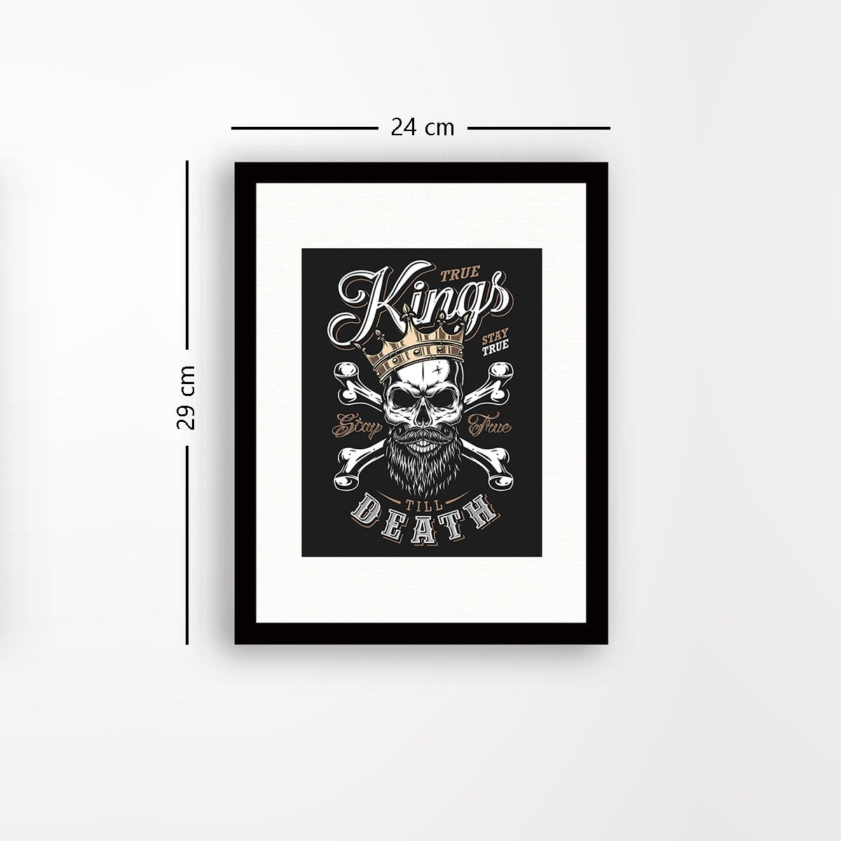 Quadro Decorativo MDF Emoldurado - Arte Multicolor 24x29cm com Moldura de Madeira 2cm