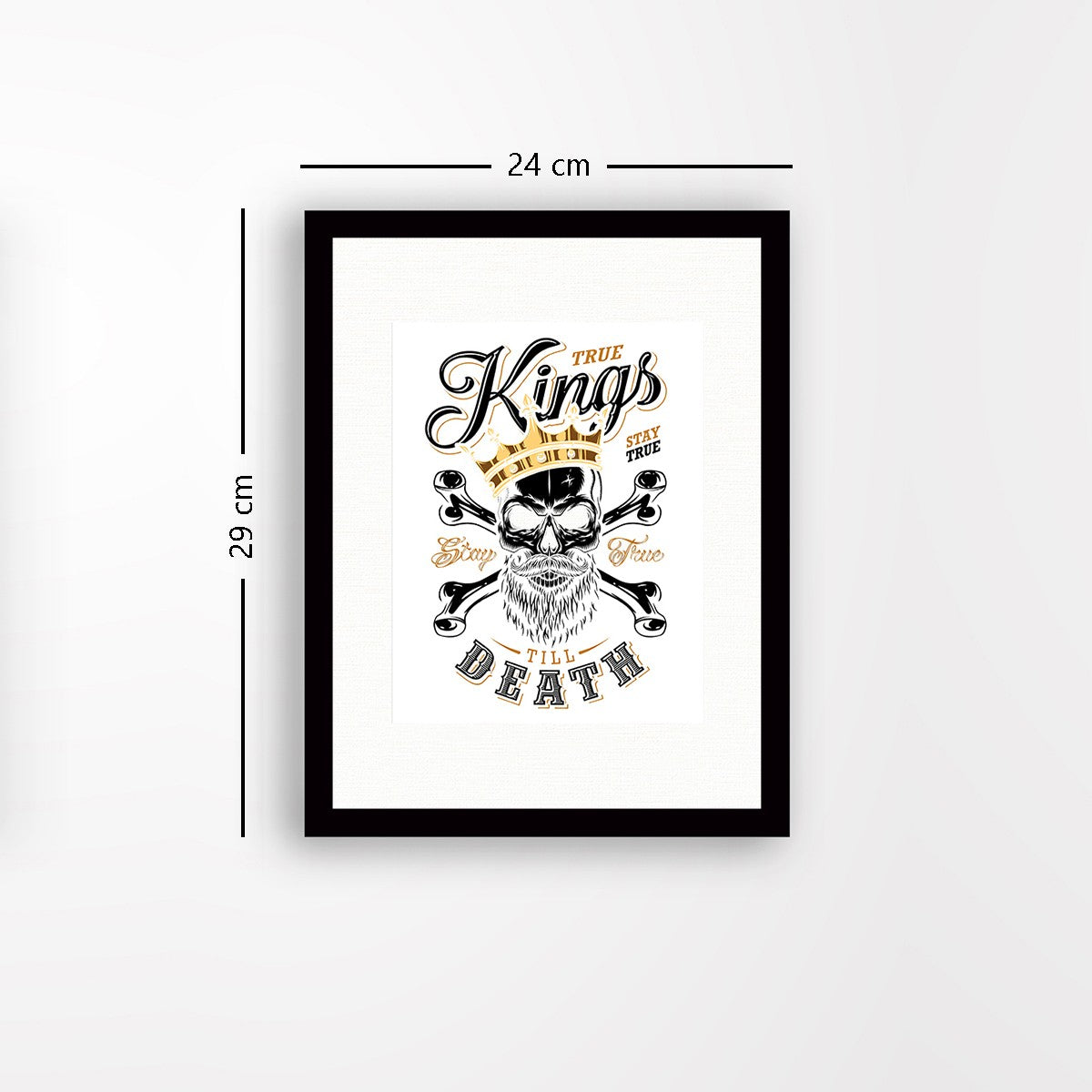 Quadro Decorativo MDF Emoldurado - Arte Multicolor 24x29cm com Moldura de Madeira 2cm