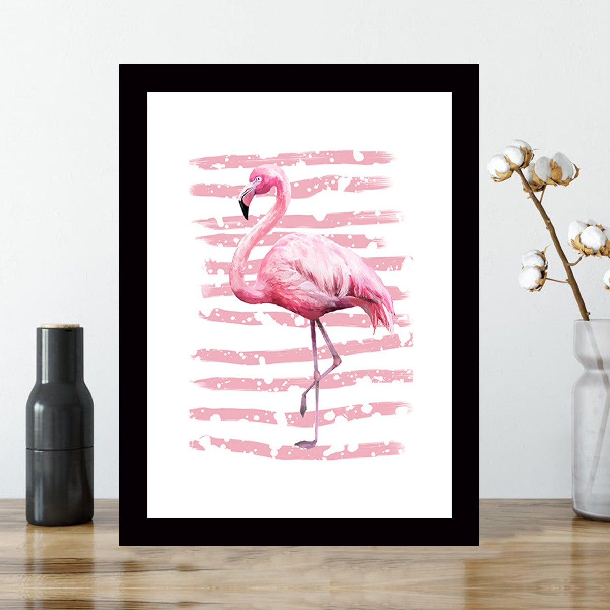 Quadro Decorativo MDF Emoldurado - Arte Multicolor 24x29cm com Moldura de Madeira 2cm