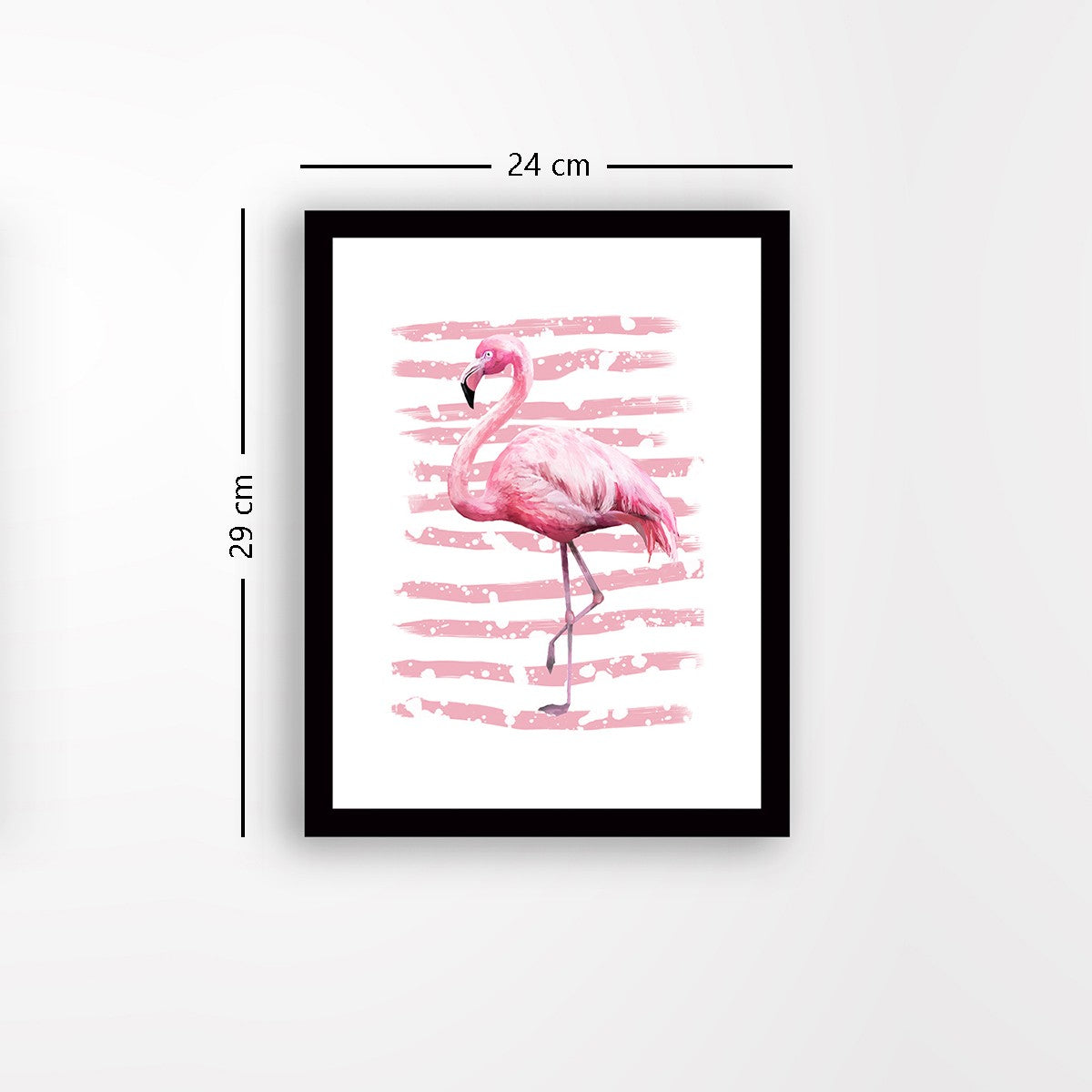 Quadro Decorativo MDF Emoldurado - Arte Multicolor 24x29cm com Moldura de Madeira 2cm