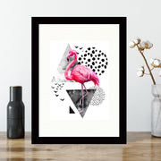 Quadro Decorativo MDF Emoldurado - Arte Multicolor 24x29cm com Moldura de Madeira 2cm