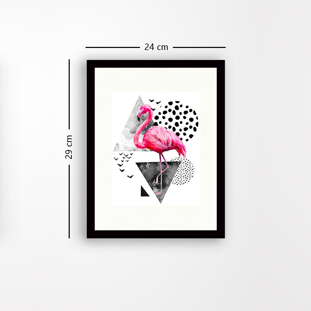 Quadro Decorativo MDF Emoldurado - Arte Multicolor 24x29cm com Moldura de Madeira 2cm