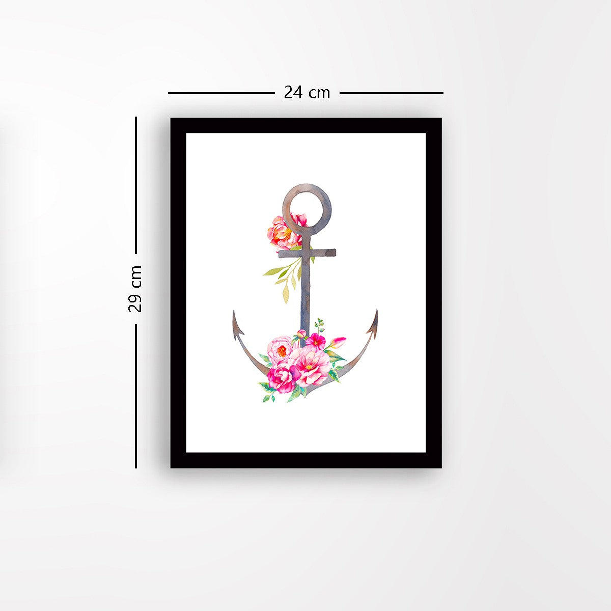 Quadro Decorativo MDF Emoldurado - Arte Multicolor 24x29cm com Moldura de Madeira 2cm