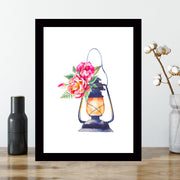 Quadro Decorativo MDF Emoldurado - Arte Multicolor 24x29cm com Moldura de Madeira 2cm