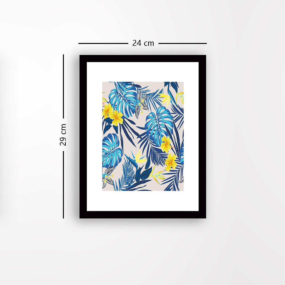 Quadro Decorativo MDF Emoldurado - Arte Multicolor 24x29cm com Moldura de Madeira 2cm