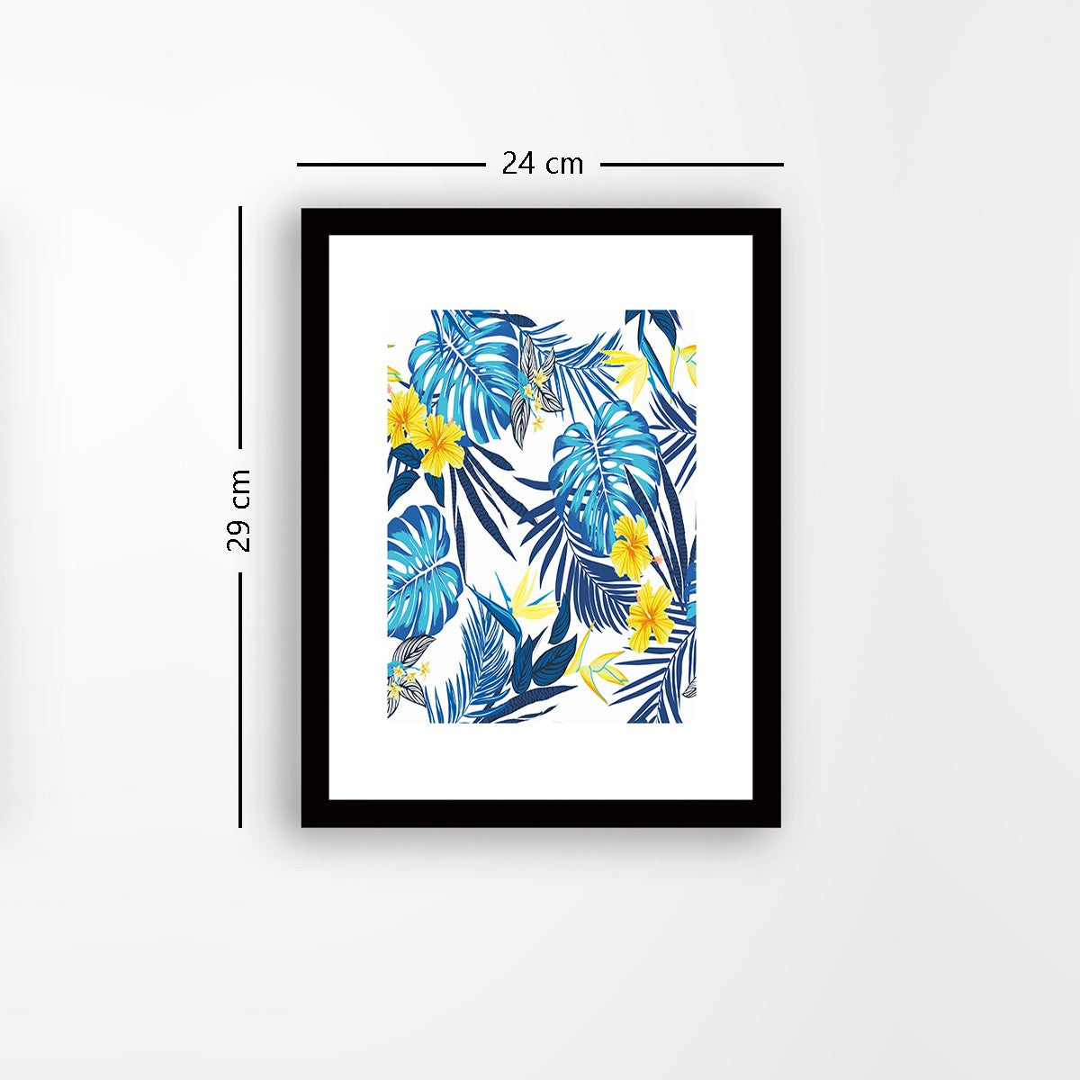 Quadro Decorativo MDF Emoldurado - Arte Multicolor 24x29cm com Moldura de Madeira 2cm