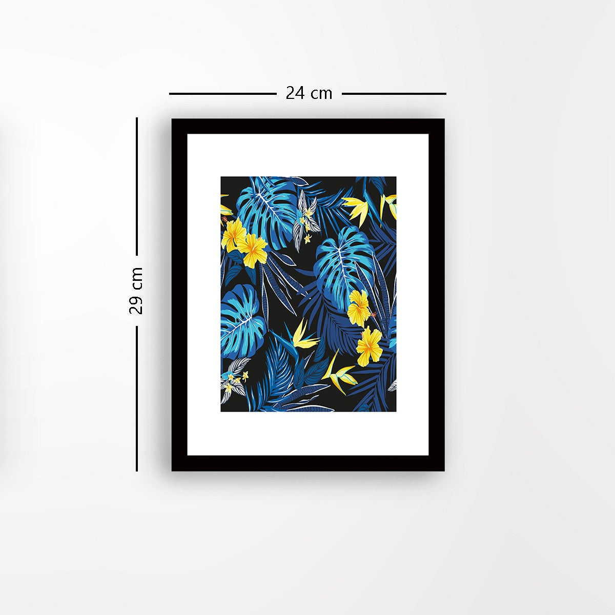 Quadro Decorativo MDF Emoldurado - Arte Multicolor 24x29cm com Moldura de Madeira 2cm