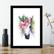 Quadro Decorativo MDF Emoldurado - Arte Multicolor 24x29cm com Moldura de Madeira 2cm