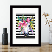 Quadro Decorativo MDF Emoldurado - Arte Multicolor 24x29cm com Moldura de Madeira 2cm