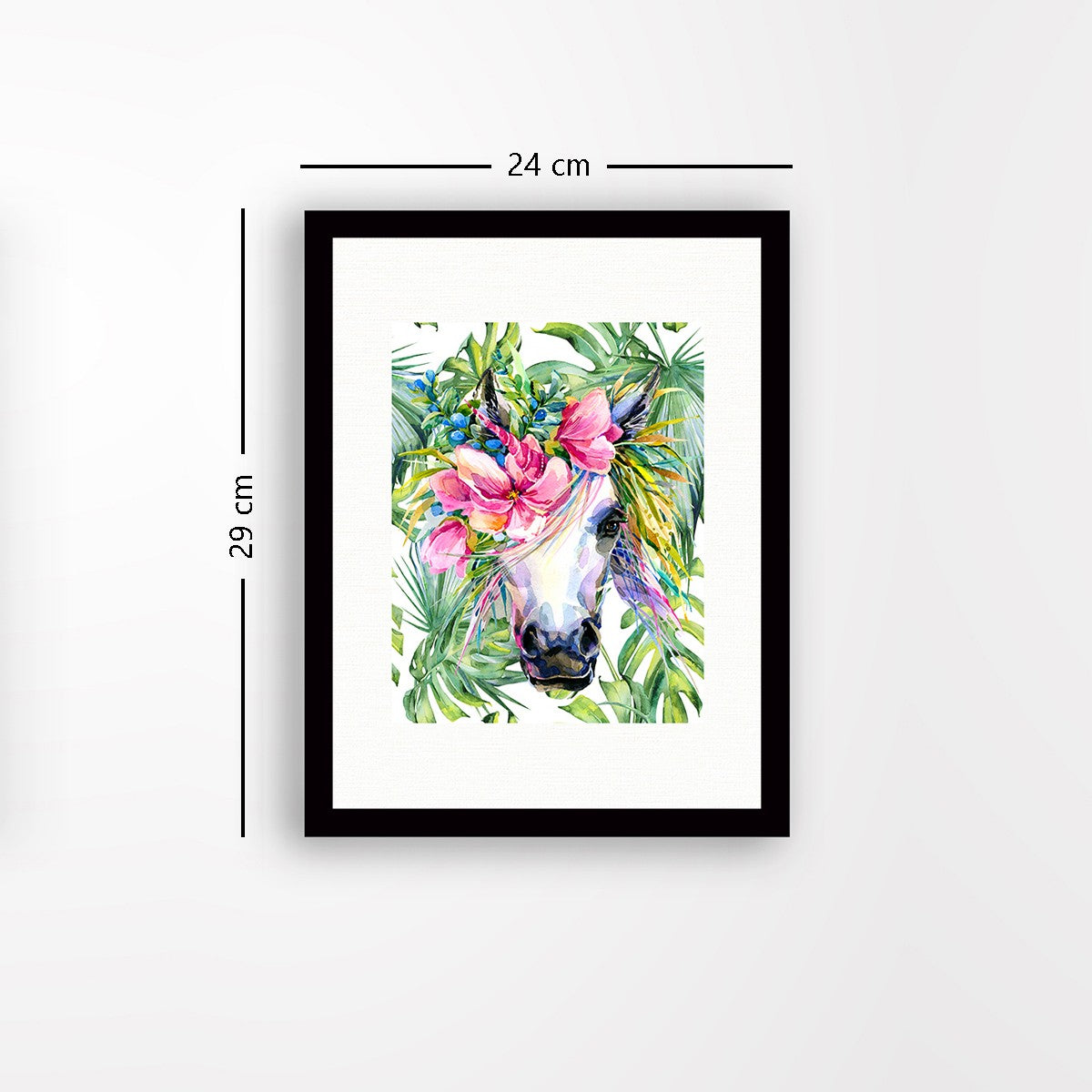 Quadro Decorativo MDF Emoldurado - Arte Multicolor 24x29cm com Moldura de Madeira 2cm