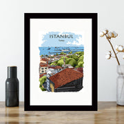 Quadro Decorativo MDF Emoldurado - Arte Multicolor 24x29cm com Moldura de Madeira 2cm